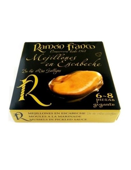 Mejillón GIGANTE en escabeche 6/8 piezas Ramón Franco