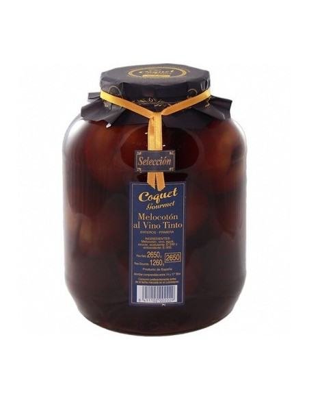 Melocotón con vino 2650 Coquet