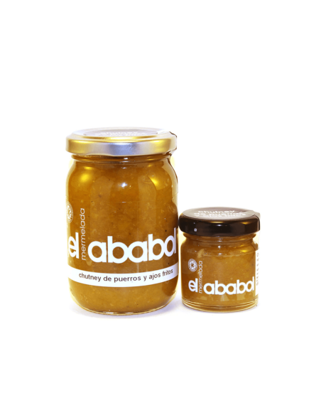 Chutney de puerros y ajos fritos Ababol