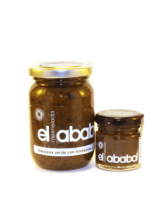 Mermelada de manzana verde con trompetas Ababol
