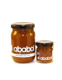 Mermelada de melocotón con vino Ababol