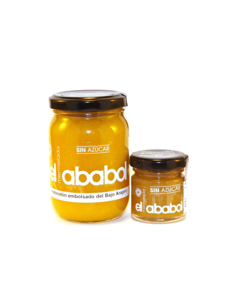 Mermelada de melocotón embolsado del Bajo Aragón sin azúcar Ababol