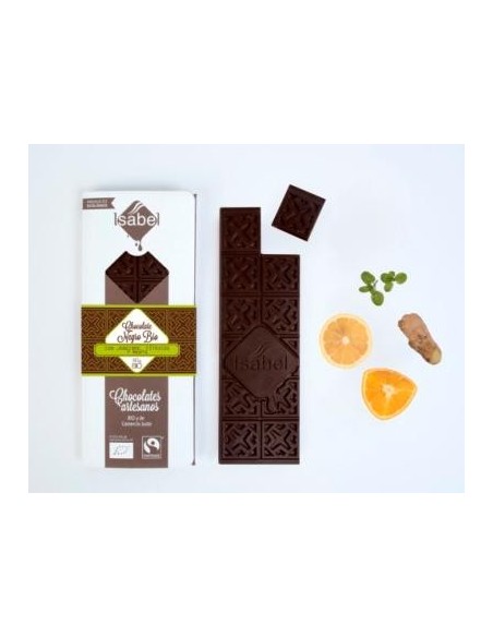 Chocolate negro con jengibre y cítricos Isabel